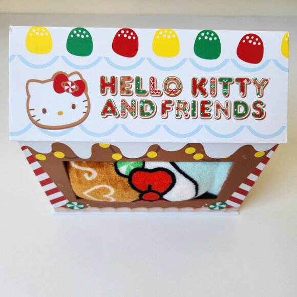 Hello Kitty And Friends Holiday Blanket Soft Fleece Throw Christmas Gingerbread - Picture 2 of 10
